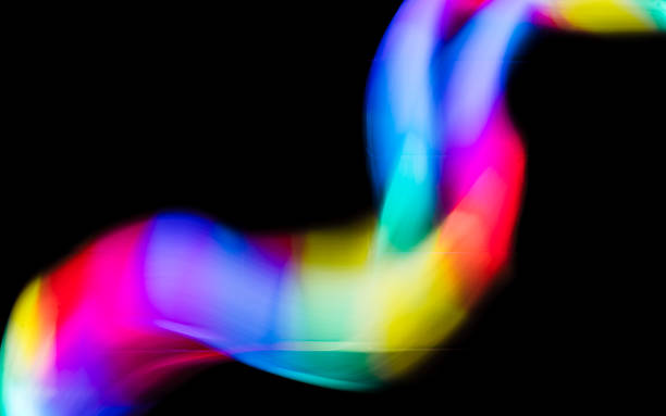 istock Abstract colorful irregular lines background. Long exposure. Light painting photography. 2147724783