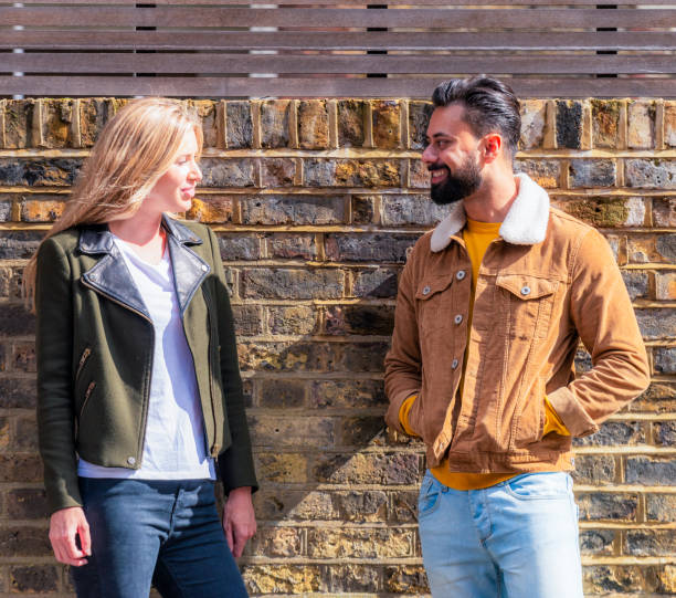 istock Dating - Couple meeting and chatting 2147998826