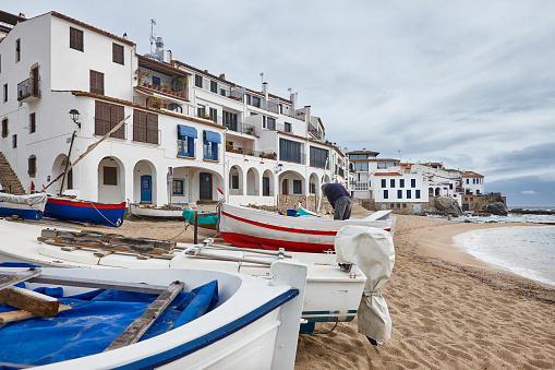 Picturesque village of Calella de Palafrugell. Mediterranean coast. Costa Brava