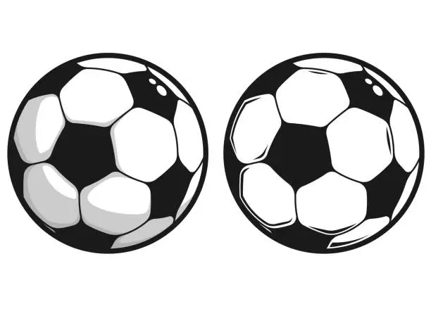 Vector illustration of Soccer ball vector