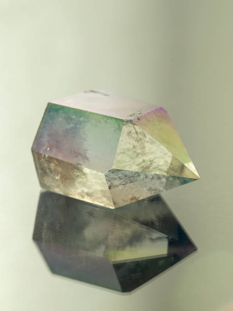 istock Tinted quartz, a natural mineral with beautiful texture and transparency 2148030148