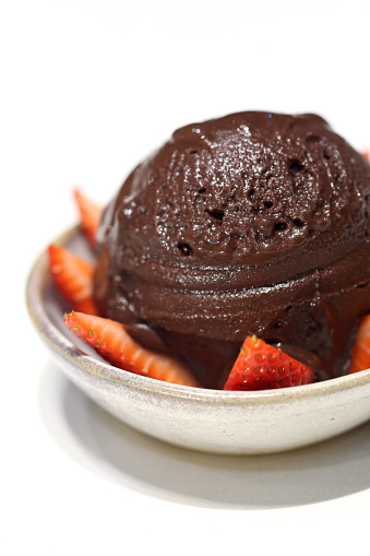 chocolate sorbet with 81 percent cocoa