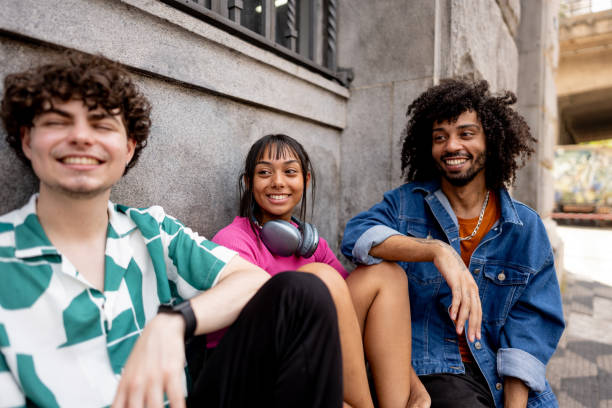 istock Young friends talking outdoors 2148033780