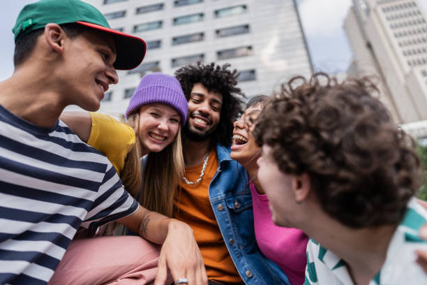 istock Young friends having fun outdoors 2148033921