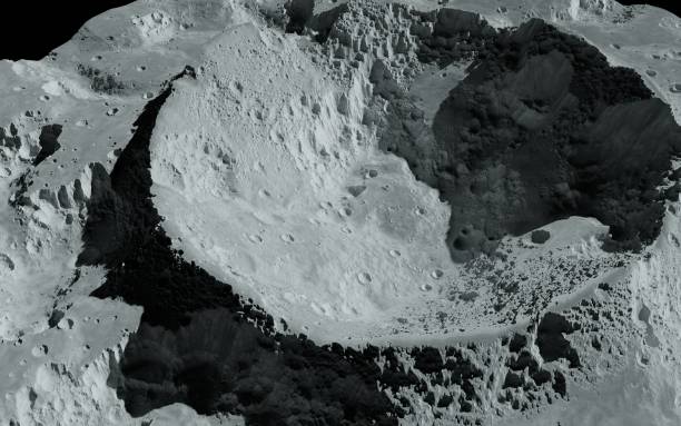 istock Moon crater, space exploration, universe, outer space travel, moon landing 2148034047