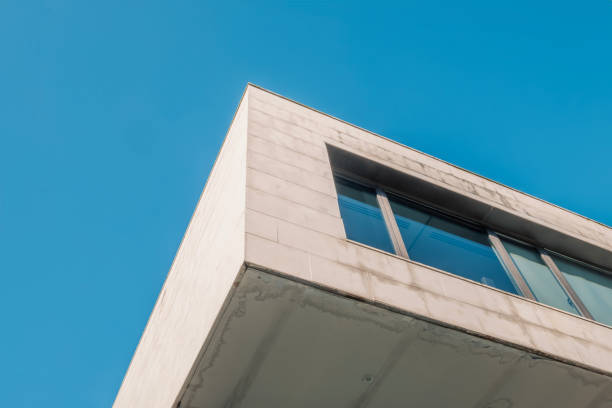 istock Upper part of a contemporary house. Modern architecture. 2148035530