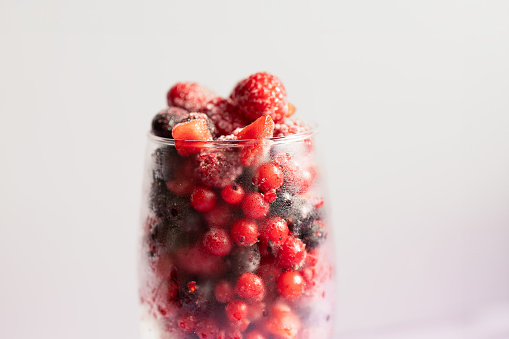 Berries frozen assorted mix of strawberry, blueberry, raspberry, blackberry.  High quality photo