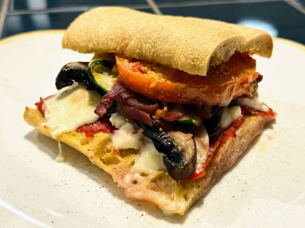 istock Focaccia with mushrooms and vegetables 2148036127