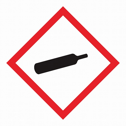 GHS Chemicals Label Pictograms and Hazard Classes Gases under pressure