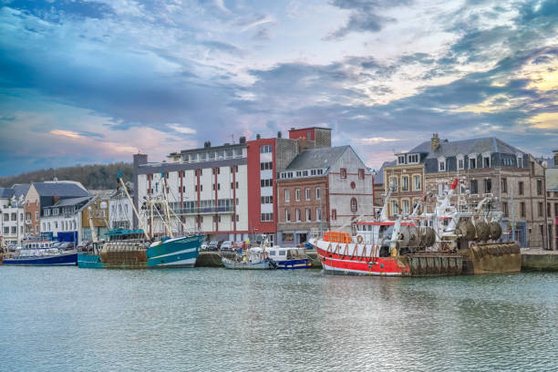 istock Fecamp, the harbor with fisher boats 2148037425