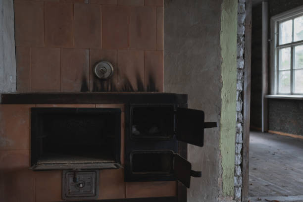 istock Wood stove in an old abandoned house. 2148037455