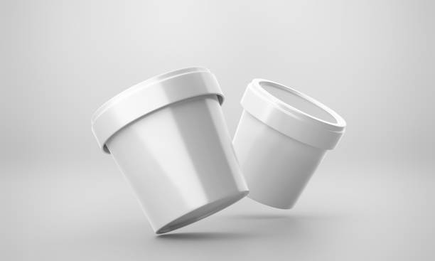 istock Ice Cream Cup Mockup with 3D Rendering on Isolated Background 2148038446