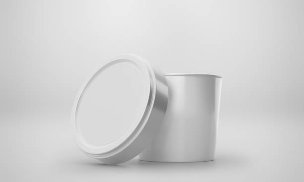 istock Ice Cream Cup Mockup with 3D Rendering on Isolated Background 2148038487