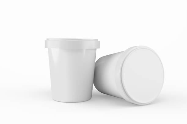istock Ice Cream Cup Mockup with 3D Rendering on Isolated Background 2148038490