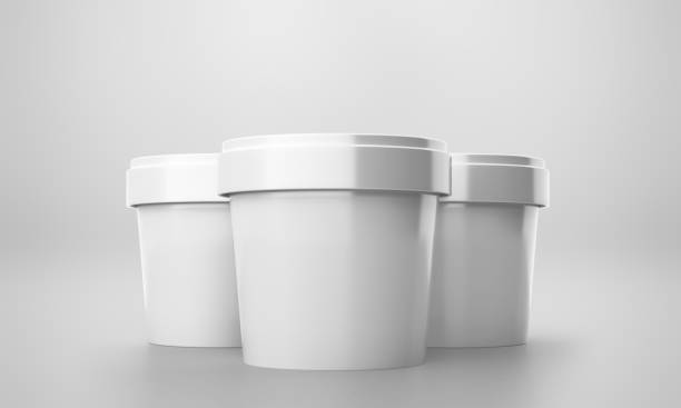 istock Ice Cream Cup Mockup with 3D Rendering on Isolated Background 2148038529