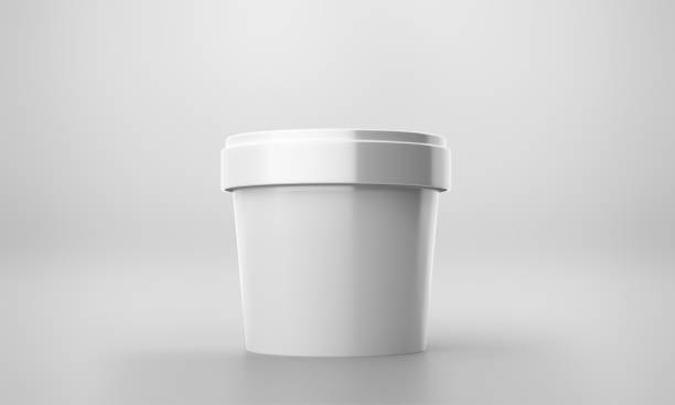 istock Ice Cream Cup Mockup with 3D Rendering on Isolated Background 2148038609