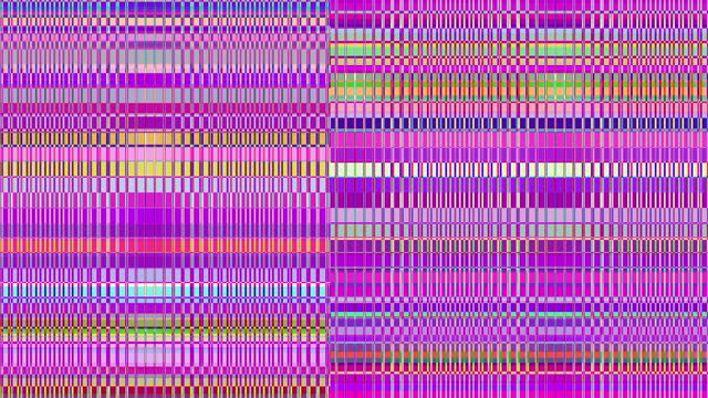 Colorful retro striped pattern background with gently moving horizontal mosaic stripes in warm bright color tones