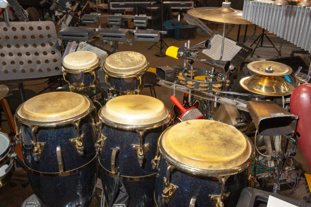 istock guitar, drums, bells, instruments for a symphony orchestra, musical instruments, music 2148039037