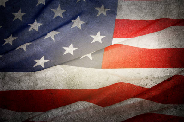 istock Grunge American flag 2148040619