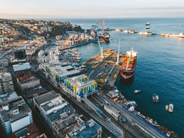 istock drone view on Harbor of Valparaiso, Chile 2148041905