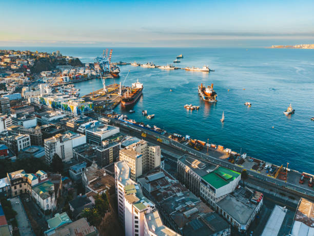 istock drone view on Harbor of Valparaiso, Chile 2148041946