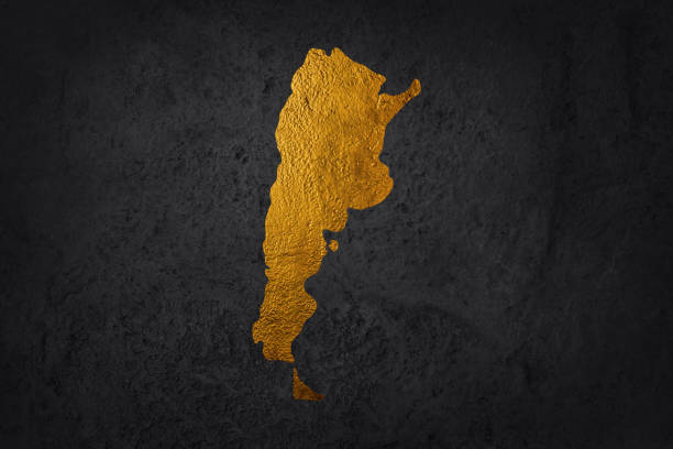istock Argentina exclusive gold map on black background 3d illustration 2148044005