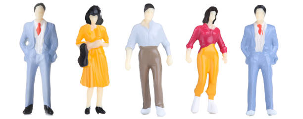 istock Collage of miniature people on white background 2148047978