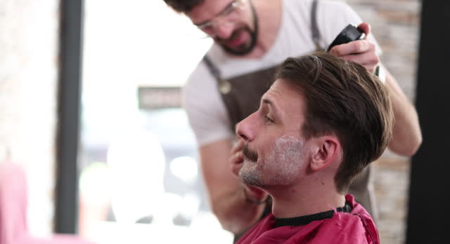 Man in barbershop