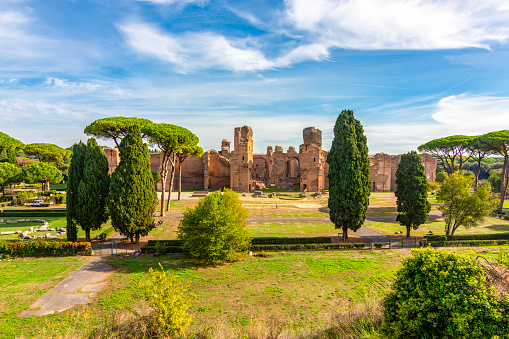 Baths of Caracalla (Terme di Caracalla) ruins in Rome, Italy