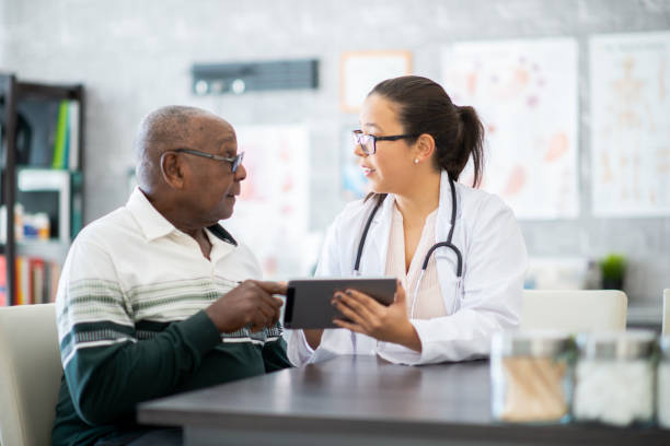 istock Senior Male Medical Appointment 2148055640