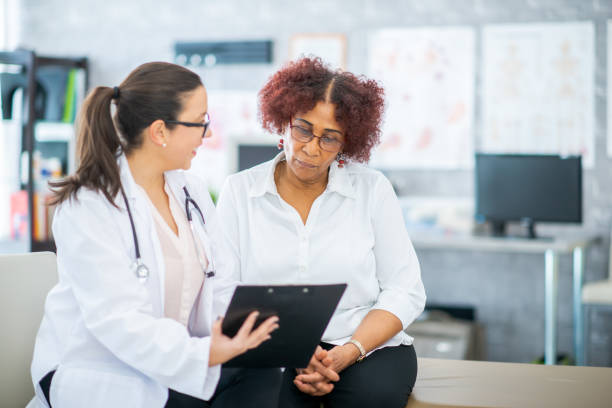 istock Senior Female Medical Appointment 2148055656