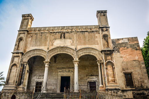 Front View Of Church Of Santa Maria Della Catena In Palermo, Sicily