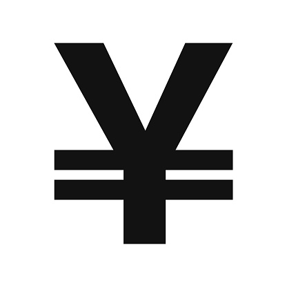 Yen currency sign in vector. Japanese currency Yen icon. Japan currency Yen symbol