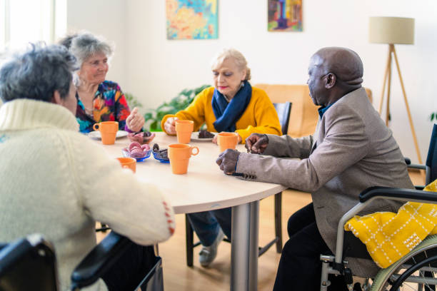 istock A retirement community meet up to enjoy afternoon tea 2148073215