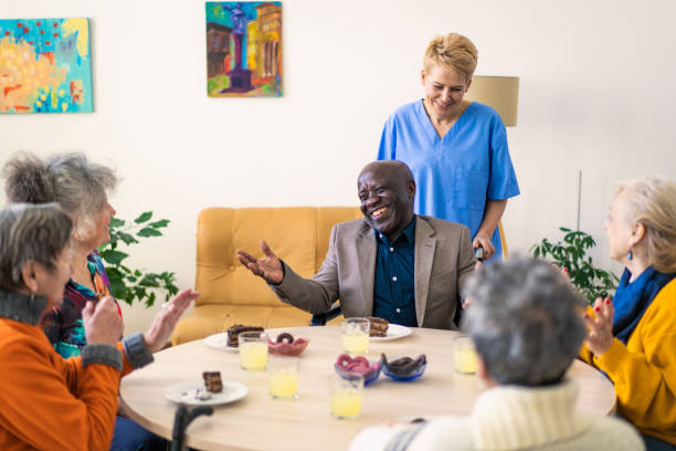 istock Senior disabled man is joining his friends for refreshments 2148073216