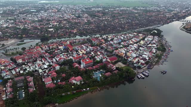 View Of Hoi An Ancient Town And Hoai River In Quang Nam Province, Vietnam.
