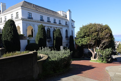 1-1-2024: San Francisco, California, USA: San Francisco Pacific Heights neighbourhood, writer Danielle Steel's home