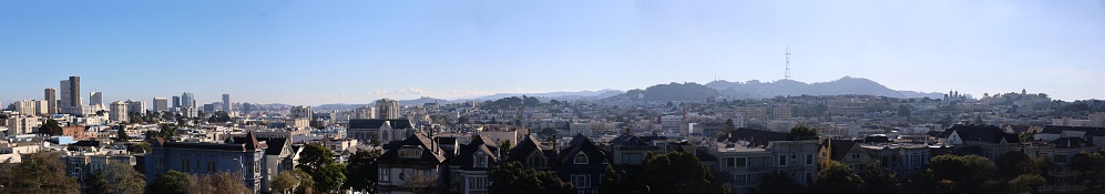 1-1-2024: San Francisco, California: San Francisco from Plaza Alta