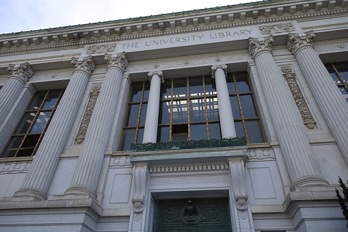 1-8-2023: Berkeley, California, USA: University of Califfornia at Berkeley Campus, university library