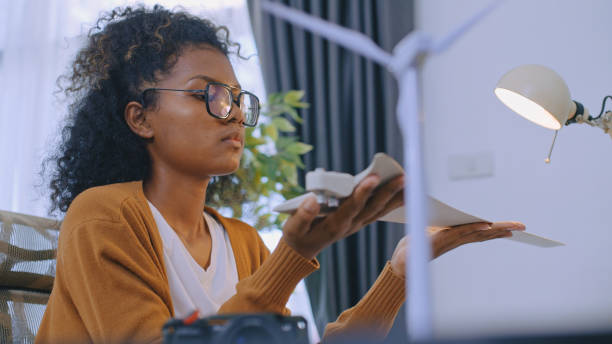 istock Active Young businesswoman using a laptop in a modern office. 2148076358