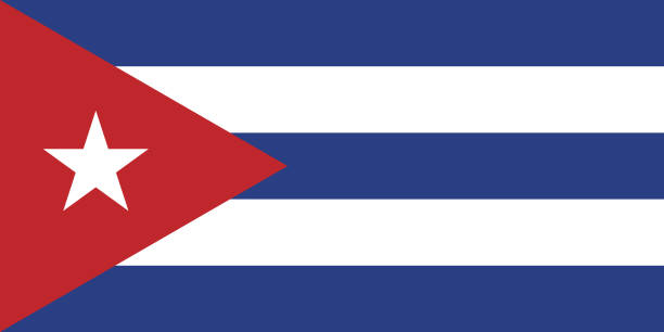 istock Cuba flag. Standard size. The official ratio. A rectangular flag. Standard color. Flag icon. Digital illustration. Computer illustration. Vector illustration. 2148076932