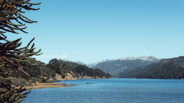 istock Panoramic view of the Patagonian lake 2148080738
