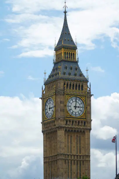 Big Ben clock tower in London, England
