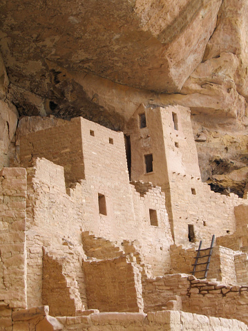 Ancient Mesa Verde cliff dwellings in Colorado