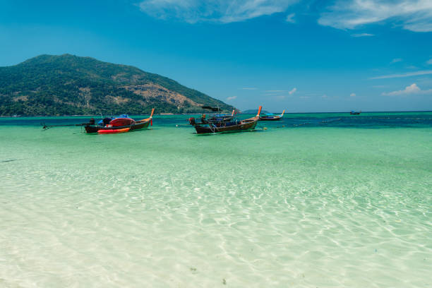 istock Clear sea at the beach on a tropical island 2148086696