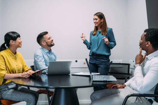 istock Business persons on meeting in the office. 2148092494
