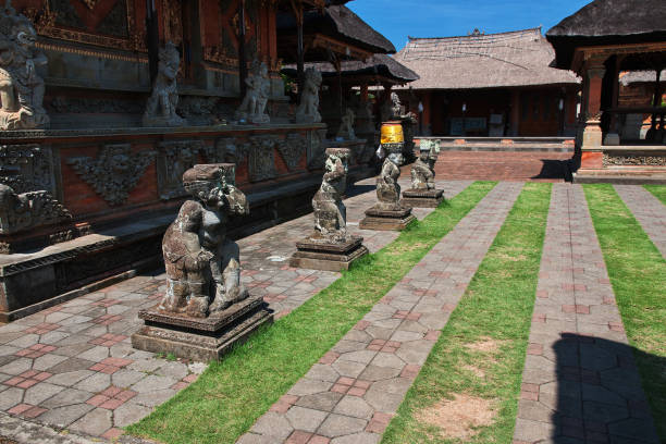 Ubud, Bali, Indonesia - 06 Aug 2016: Ubud Temple on Bali island, Indonesia