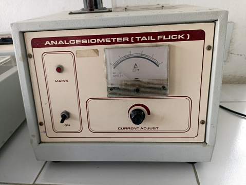 Electronic measuring instruments / converter in science lab in the last century