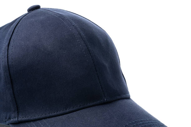 istock Navy Blue Baseball Cap on a White Background With Clear Lighting 2148100321
