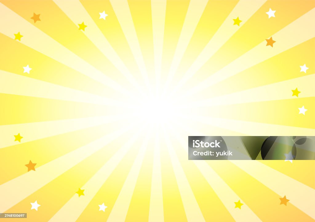 Yellow Flashline Background Yellow Flash Background With Stars Stock Illustration - Download Image ...